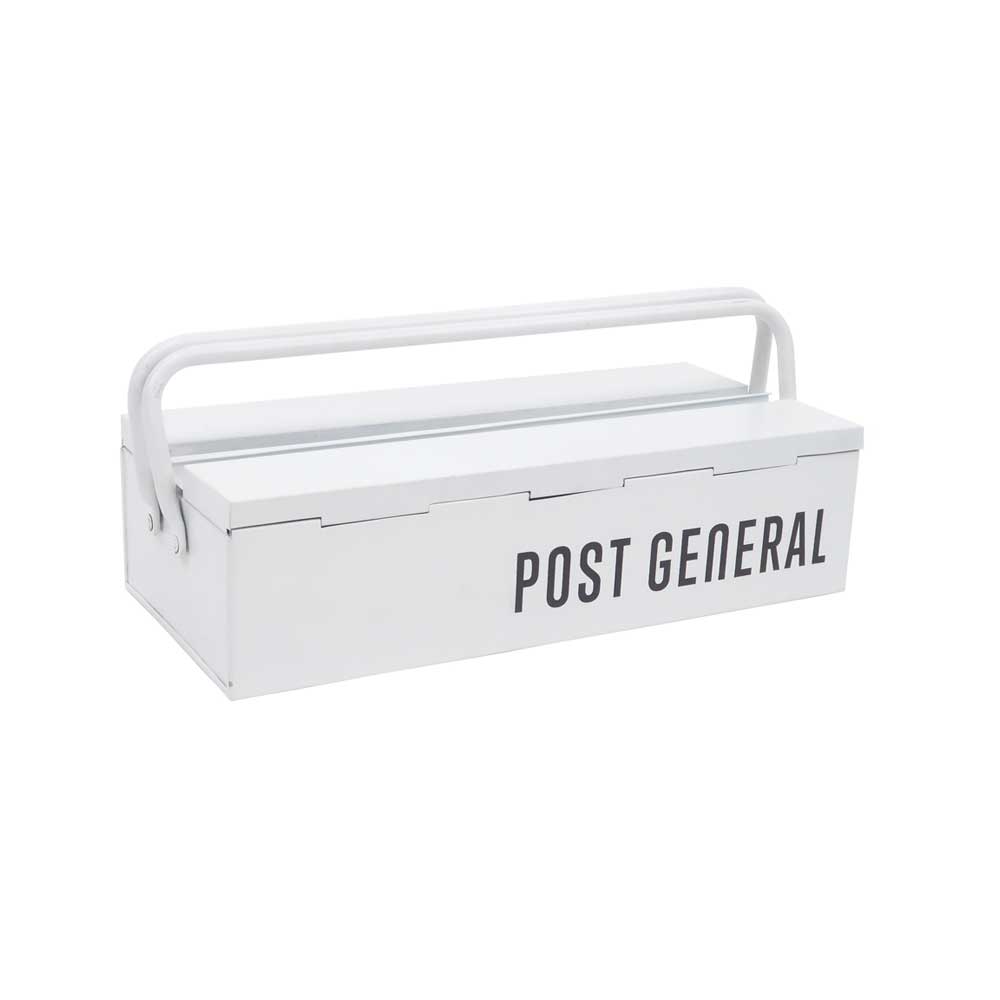POST GENERAL STACKABLE TOOL BOX WHITE