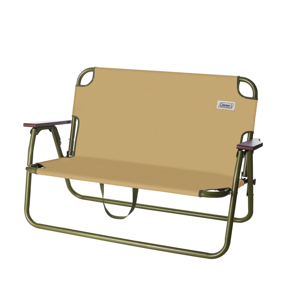 COLEMANC FIRESIDE FOLDING BENCH COYOTE BROWN