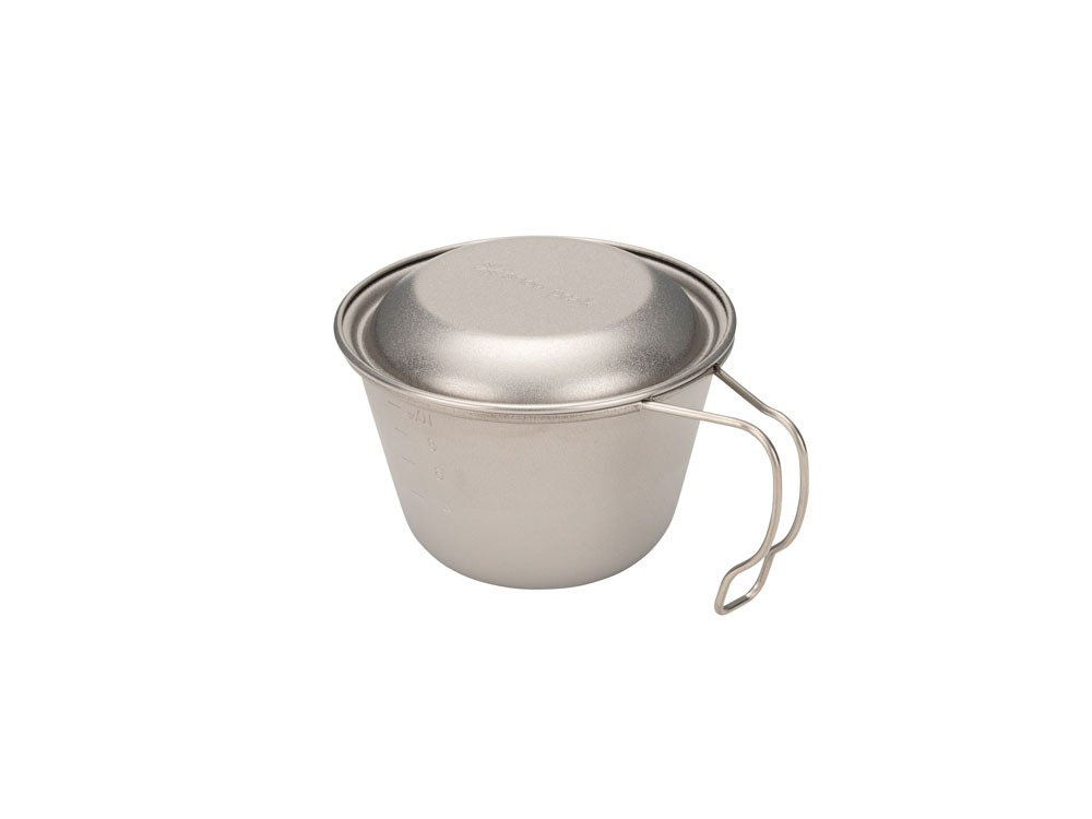 SNOW PEAK DEEP TITANIUM BACKPACKER'S CUP WITH LID