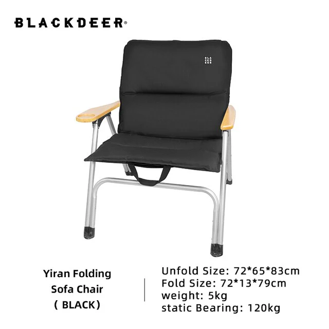 BLACKDEER YIRAN FOLDING SOFA CHAIR (BLACK)