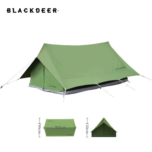 BLACKDEER NEST COTTON DOUBLE PEAK TENT (KHAKI)