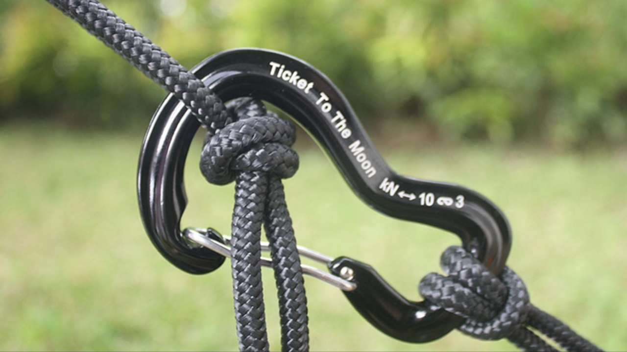 TICKET TO THE MOON TRAVEL CARABINER 10kN X2